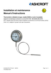 Ashcroft S5500 Manuel D'instructions