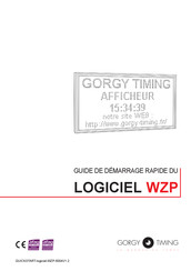Gorgy Timing WZP Guide De Démarrage Rapide