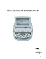 Stenograph Diamante Continental Manuel De L'utilisateur