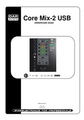 DAP Audio Core Mix-2 USB Mode D'emploi