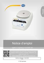 PCE Instruments PCE-MSR 150 Notice D'emploi