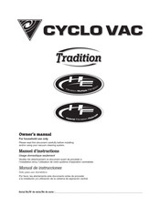Cyclo Vac Tradition GX Serie Manuel D'instructions