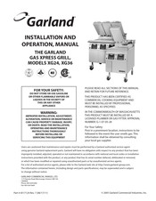 Garland XG24 Installation Et Fonctionnement