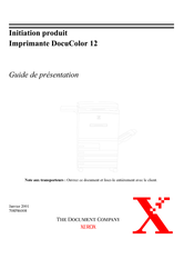Xerox DOCUCOLOR 12 Guide