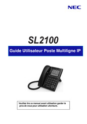 NEC SL2100 Guide Utilisateur