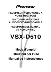 Pioneer VSX-D510 Mode D'emploi