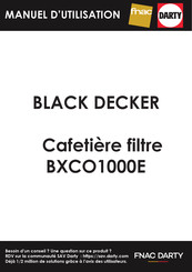 Black & Decker BXCO1000E Manuel D'utilisation