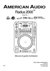 American Audio Radius 2000 Manuel D'utilisation