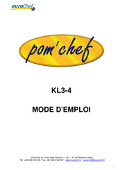 EUROCHEF Pom'chef KL4 Mode D'emploi