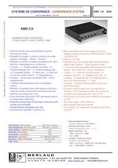 Merlaud AMD CA 2639 Notice D'utilisation Et De Dépannage