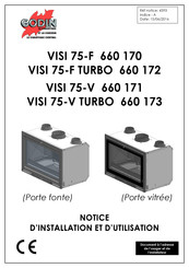 Godin VISI 75-V TURBO Notice D'installation Et D'utilisation