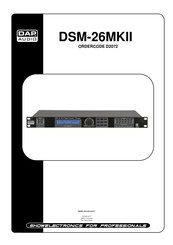 DAP Audio DSM-26MKII Mode D'emploi